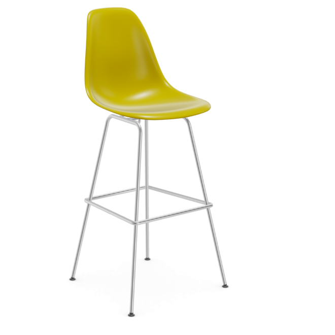 Eames Plastic Stool RE high - chroom