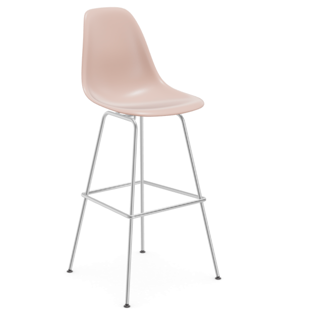 Eames Plastic Stool RE high - chroom