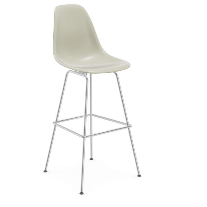 Eames Plastic Stool RE high - chroom