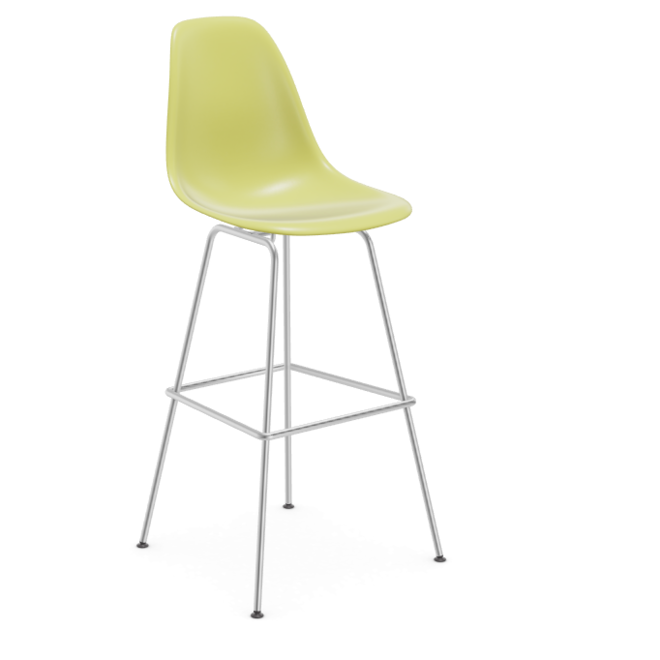 Eames Plastic Stool RE high - chroom