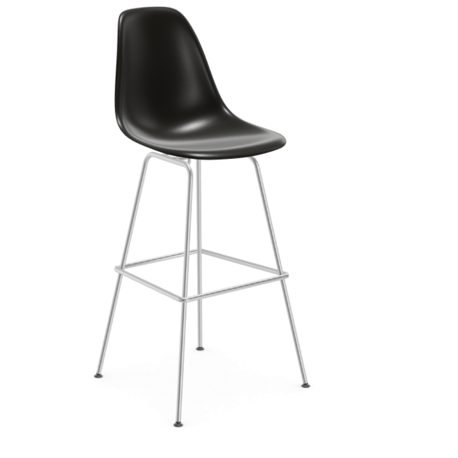 Eames Plastic Stool RE high - chroom