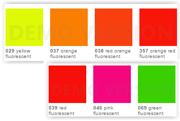 ORACAL® 7510 Fluorescente Premium cast folie 150 mu, 126 cm breed