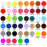 Siser Flex PS Folie - Kleurenkaart