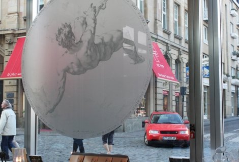 ASLAN DFL-200 - "Dusted" digitale raamfolie, dry apply, -  1,37 meter,