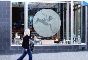 Print Etched Zandstraal effect-ASLAN DFL-302 137 cm