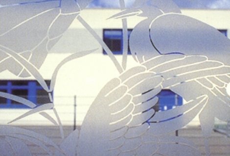 ASLAN E 300 Etched Glass | Zandstraalfolie 126cm