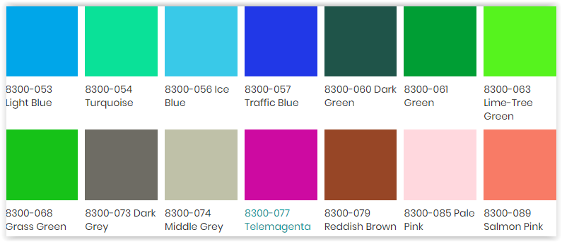 Oracal 8300 Transparante Kleurfolie - UV-Stabiel 5 Jaar