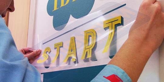 Transparant PVC Applicatie Tape voor grote objecten