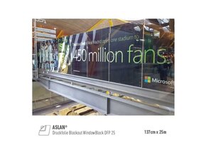 ASLAN® Blockout-Foil W16 zwart, plakzijde wit