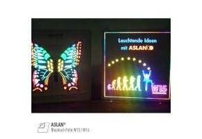 ASLAN® Blockout-Foil W15 zwart, plakzijde zwart