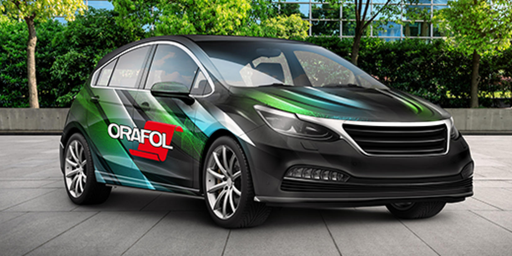 ORAJET® 3981RA+ ProSlide Premium Digital Printing PU is het milieuvriendelijke alternatief voor autowrapping.