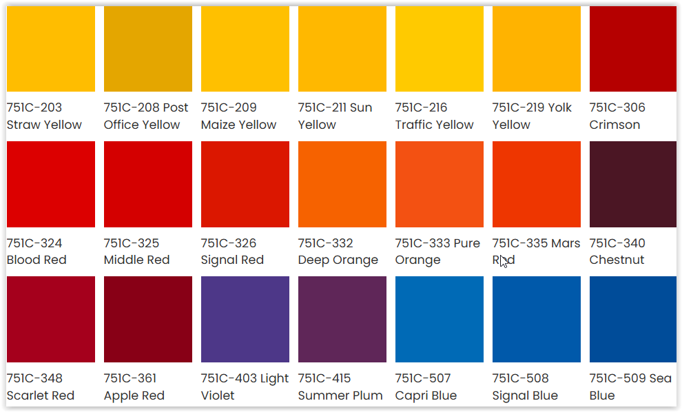Oracal 751C Rood (031) - UV-Stabiel