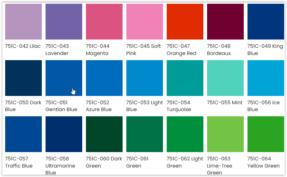 Oracal 751C Rood (031) - UV-Stabiel