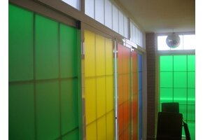 Aslan EC-55 Gekleurde Etsglasfolie — 125 cm