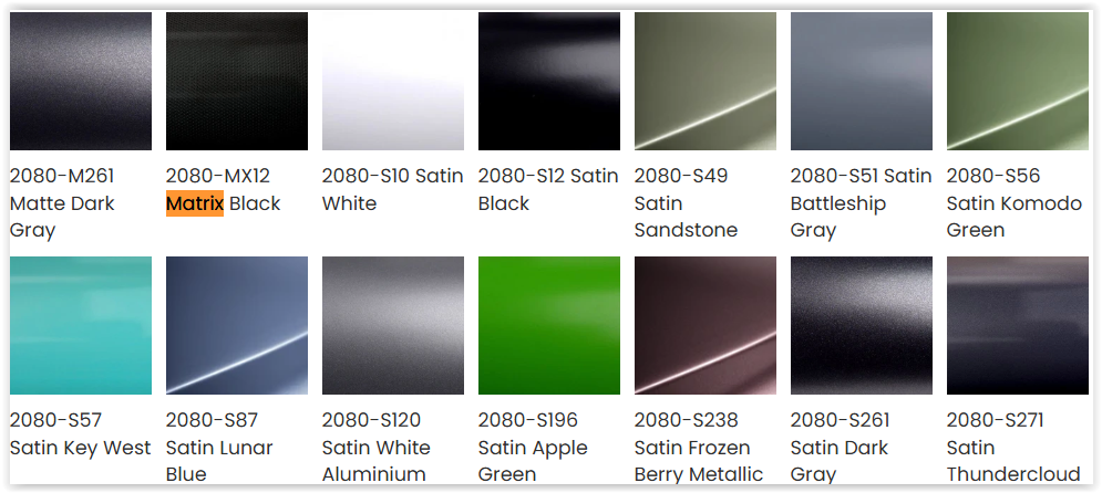 3M™ 2080 Series Carwrap Folie | Bestel per meter