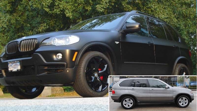 Oracal 970 RA Mat Black op BMW M3