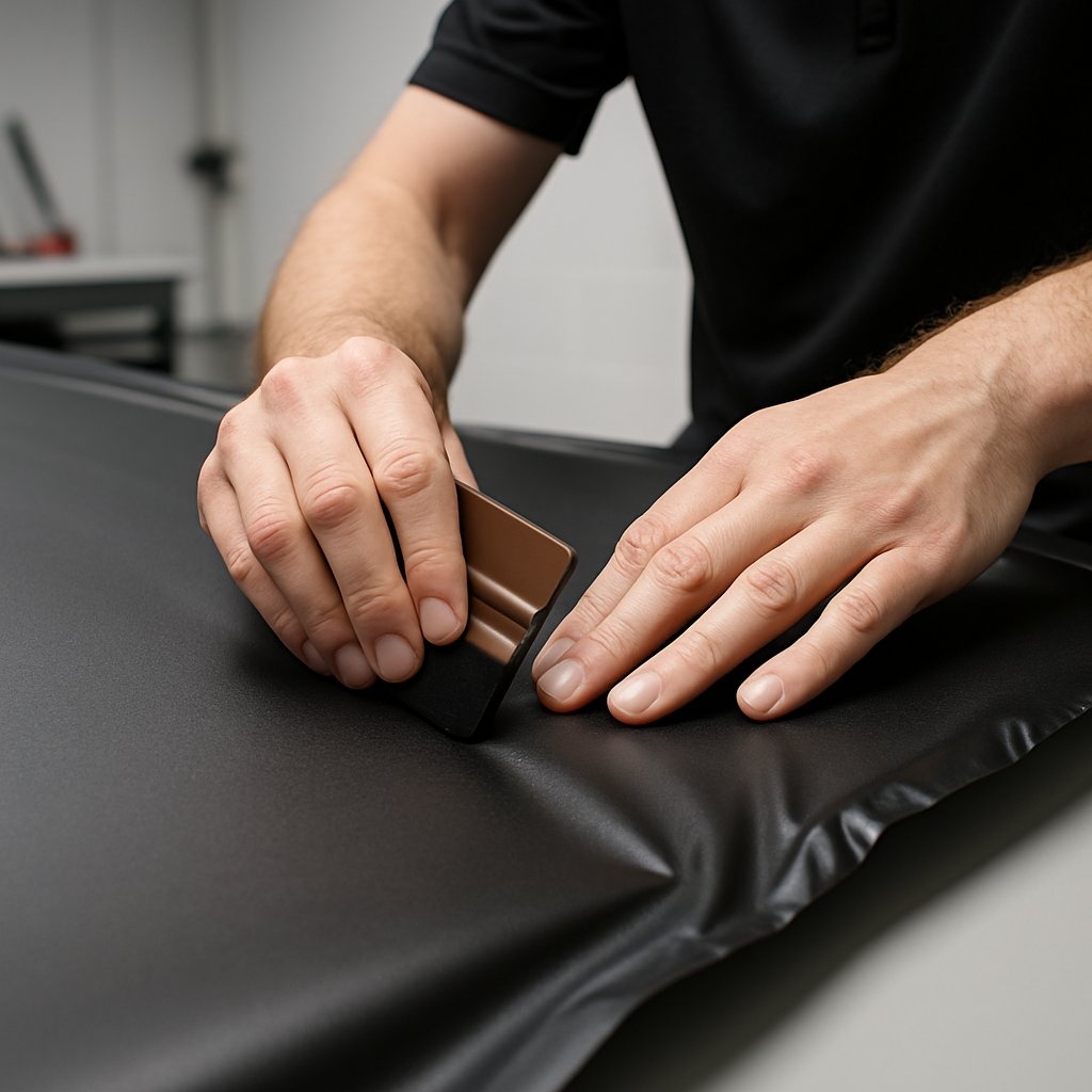 Aanbrengen van mat zwarte wrapfolie met zachte rakel.jpg