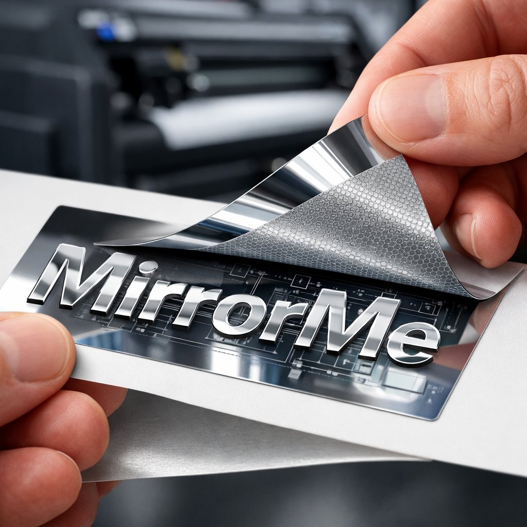 MirrorMe Chrome Edition - De Ultieme Spiegelfolie met Rapid Air (75µ)