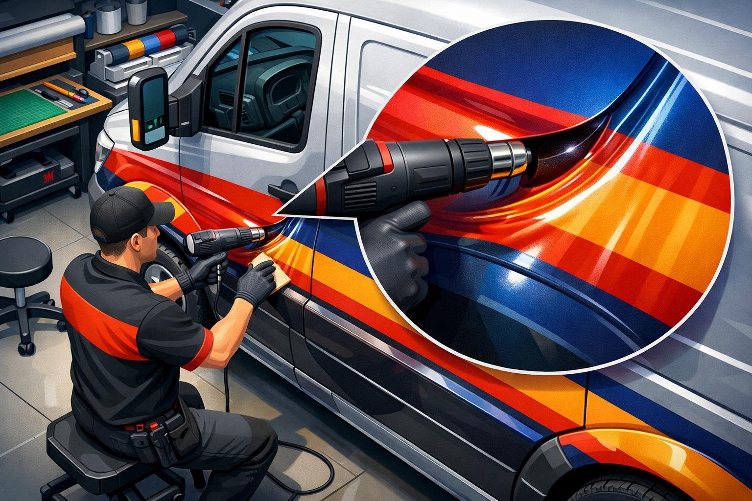 3M™ 8428G Gloss Wrap Overlaminate | 137cm x 50m | Voor IJ280 & 2080