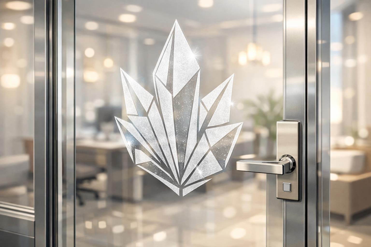 Avery Glass Decor Crystal Dusted | Projectkwaliteit zonder Overhead