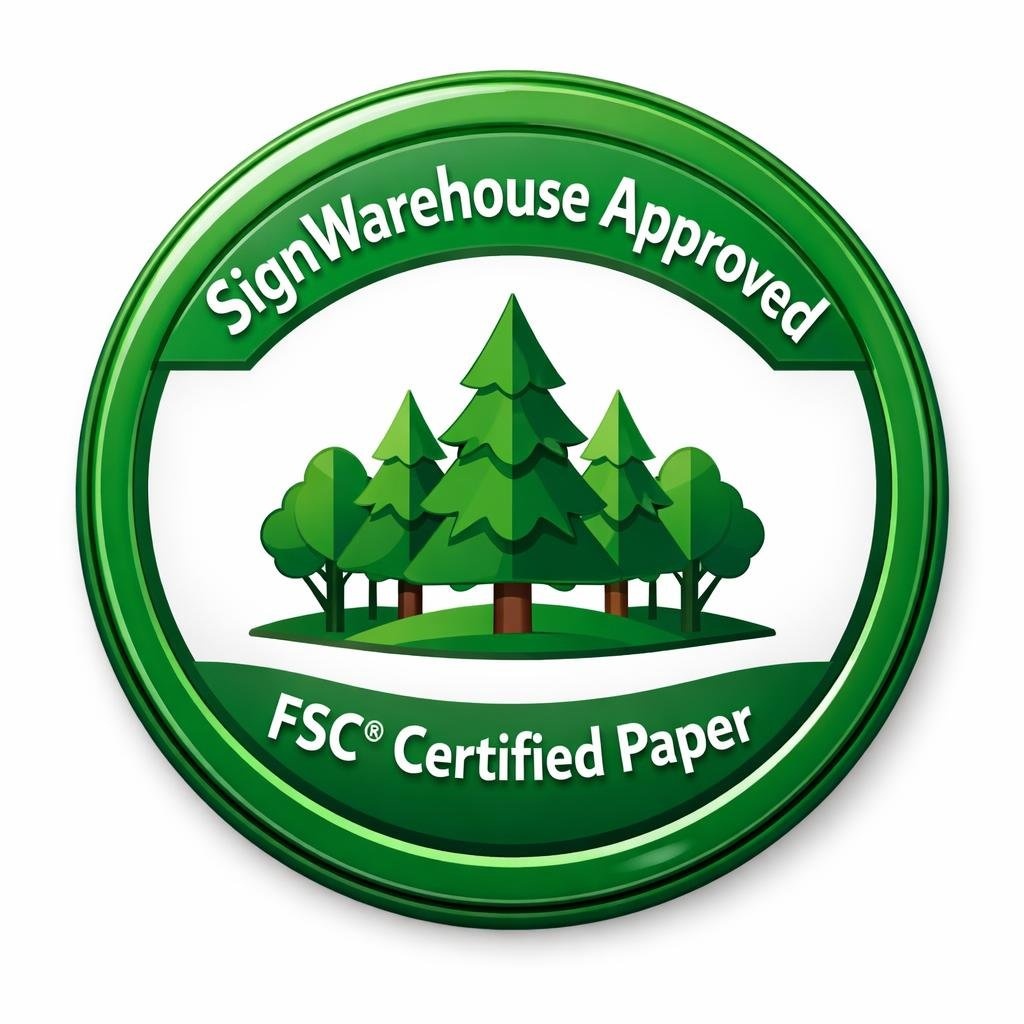 RTape 4050RLA papieren applicatietape met FSC-keurmerk voor duurzame signmaking bij SignWarehouse.