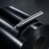Avery 801 Black Gloss (123 cm x 25 m) | Premium Cast