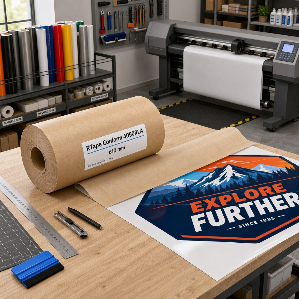 RTape 4050RLA 610mm x 100m | MediumTack Applicatietape