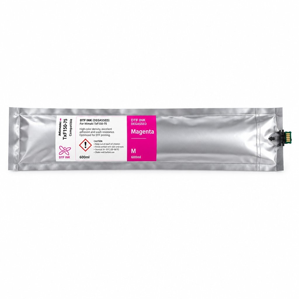 Mimaki DTF Inkt (PHT50 Alternatief) | Easy DTF 50 600ml Zakken + Chip