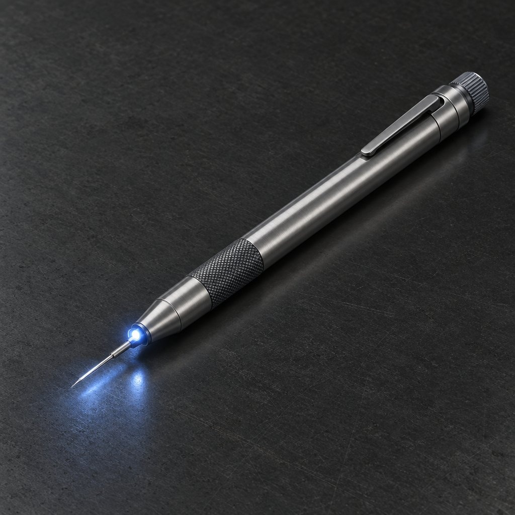 Stahls LED Pin Entgitterwerkzeug met LED Verlichting (Recht)