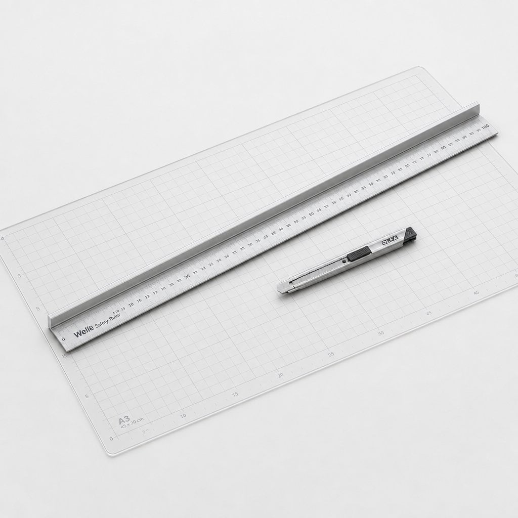 Welle Safety-Ruler Veiligheidssnijlineaal met Antislip (100cm)