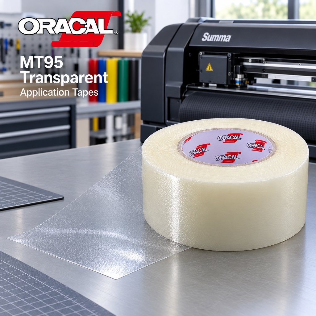 ORATAPE® MT95 Transparante Applicatietape (Medium Tack) — 61 cm x 50 m (60cm Snijplotter Werkplaats-Pack)