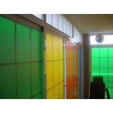 Gekleurde folie Etch effect 125 cm Aslan EC 55  Translucent