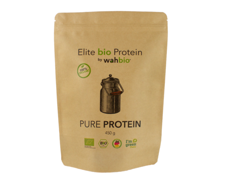 MHD: 31.11.2026 Elite Organic Protein by WahBio 450 g -czyste Bio Białko