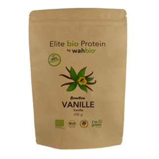 Elite Pure Protein by wahbio 450gr -Wanilia Bourbon