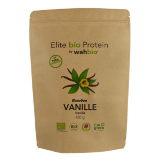 MHD: 31.11.2026 Elite Organic Protein by wahbio | Vanilla Protein | 450 Gr