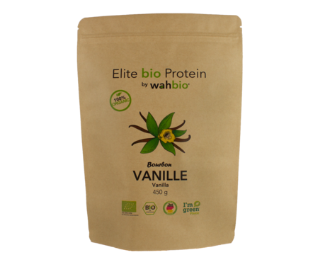 MHD: 31.11.2026 Elite bio Protein by wahbio | Vanille Protein | 450 Gr