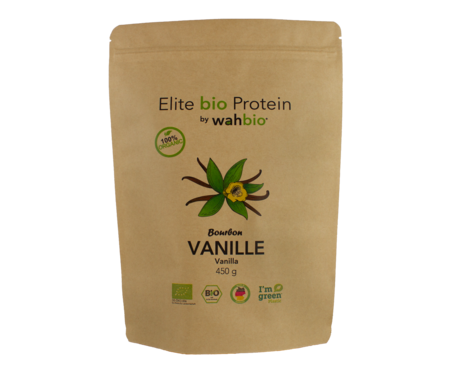 MHD: 31.11.2026 Elite Pure Protein by wahbio 450gr -Wanilia Bourbon