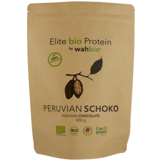 Elite bio Protein by wahbio | Peruvian Schoko | 450 Gr