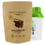 Elite bio Protein by wahbio | Waldbeere | 450 Gr. mit Travel Shaker 300ml