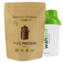Elite bio Protein by wahbio | Pure Protein |  450 Gr.  mit Travel Shaker 300ml