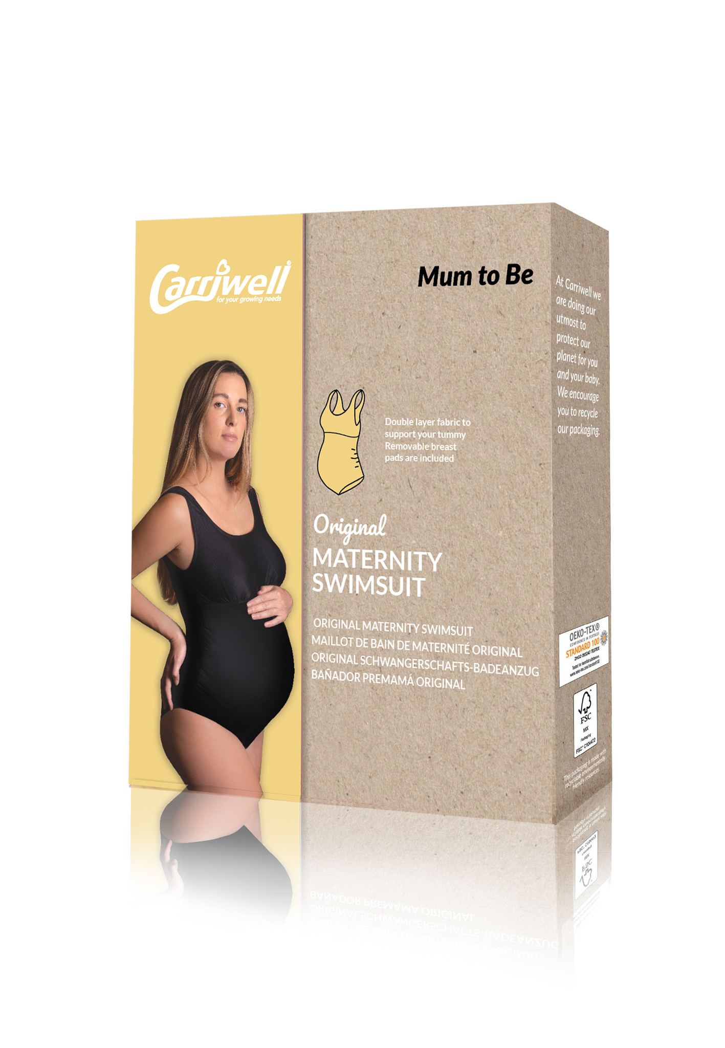 Carriwell Carriwell Zwangerschapsbadpak - Zwart