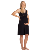 Carriwell Nachthemd voor Zwangerschap en Borstvoeding - Zwart