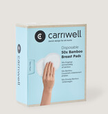 Carriwell Carriwell Zoogcompressen Bamboe Disposable - 50 st