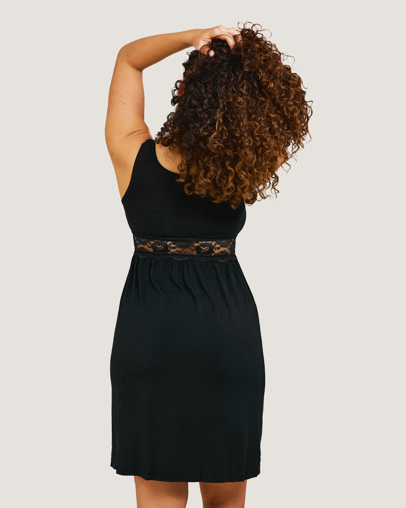 Carriwell Nachthemd voor Zwangerschap en Borstvoeding - Zwart