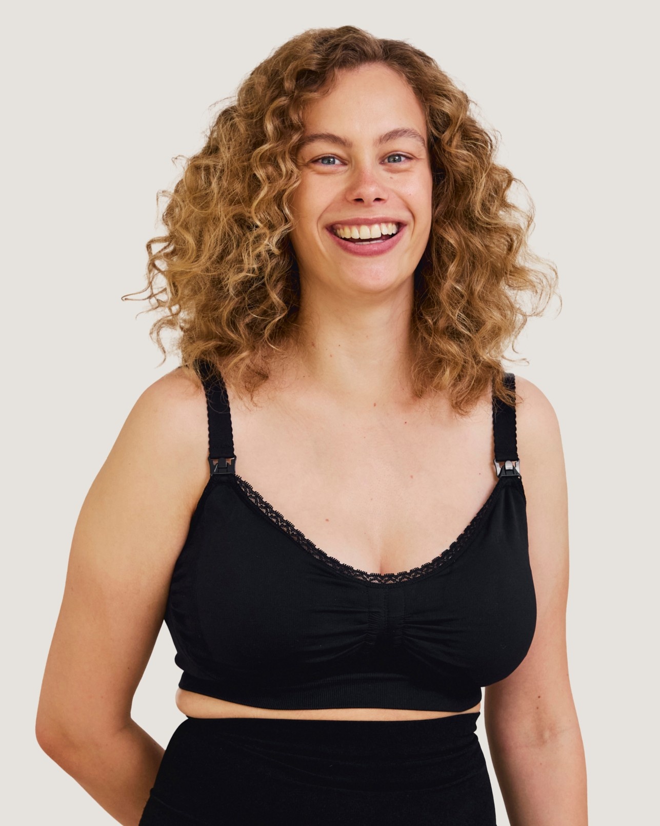 Carriwell Carriwell Meegroei- & Voedingsbh Padded + Gelbeugel - Zwart