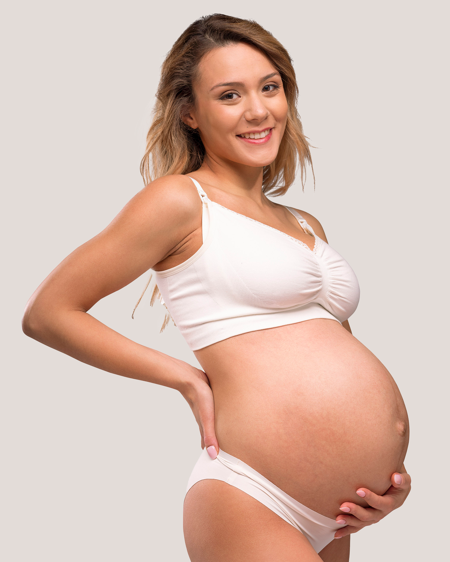 Carriwell Carriwell Meegroei- & Voedingsbh Biokatoen - Ecru