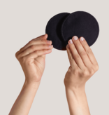 Carriwell Carriwell Wasbare Zoogcompressen Zwart katoen (6 st)