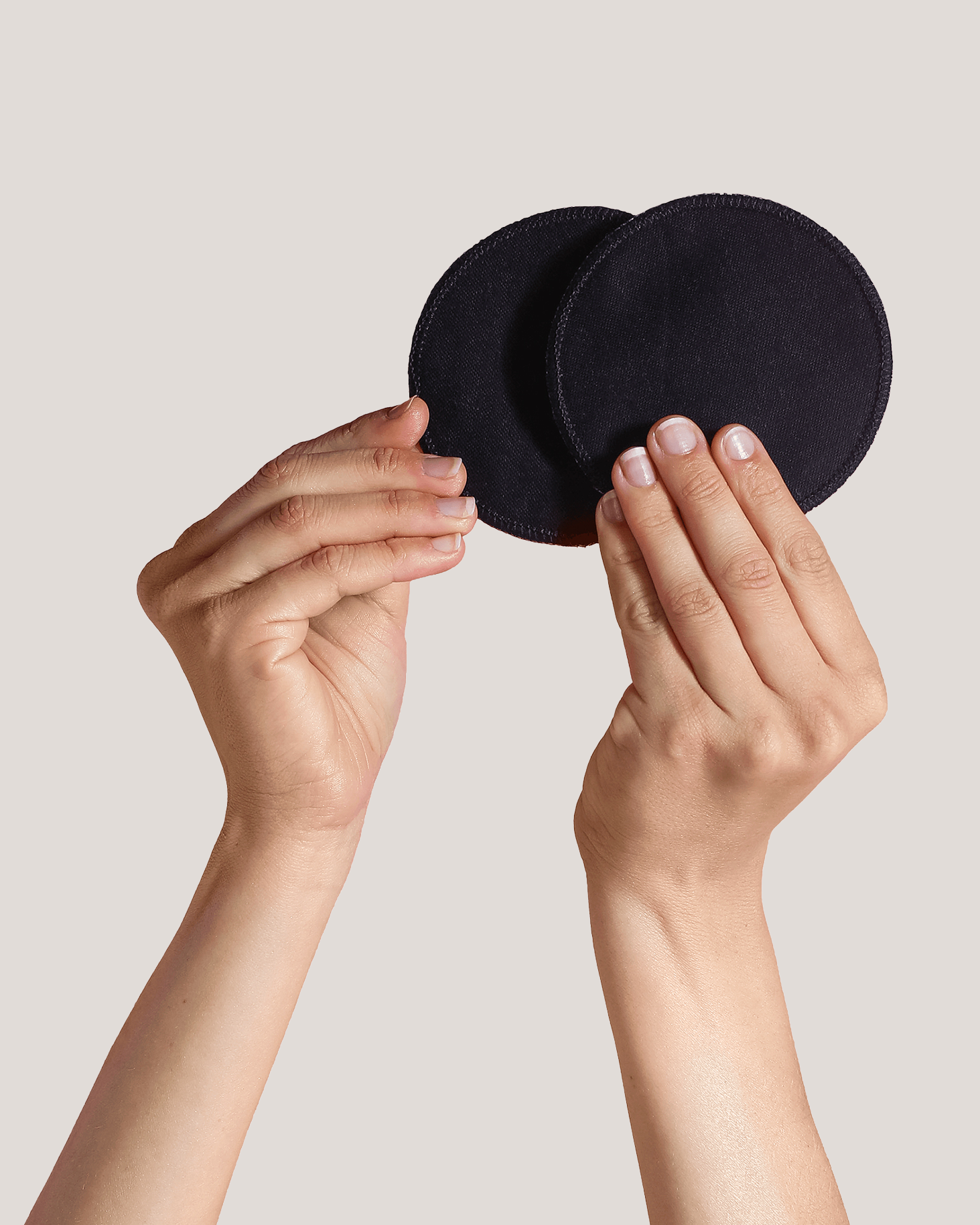 Carriwell Carriwell Wasbare Zoogcompressen Zwart katoen (6 st)