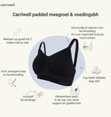 Carriwell Carriwell Meegroei- & Voedingsbh Padded - Zwart