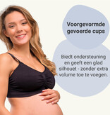 Carriwell Carriwell Meegroei- & Voedingsbh Padded - Zwart